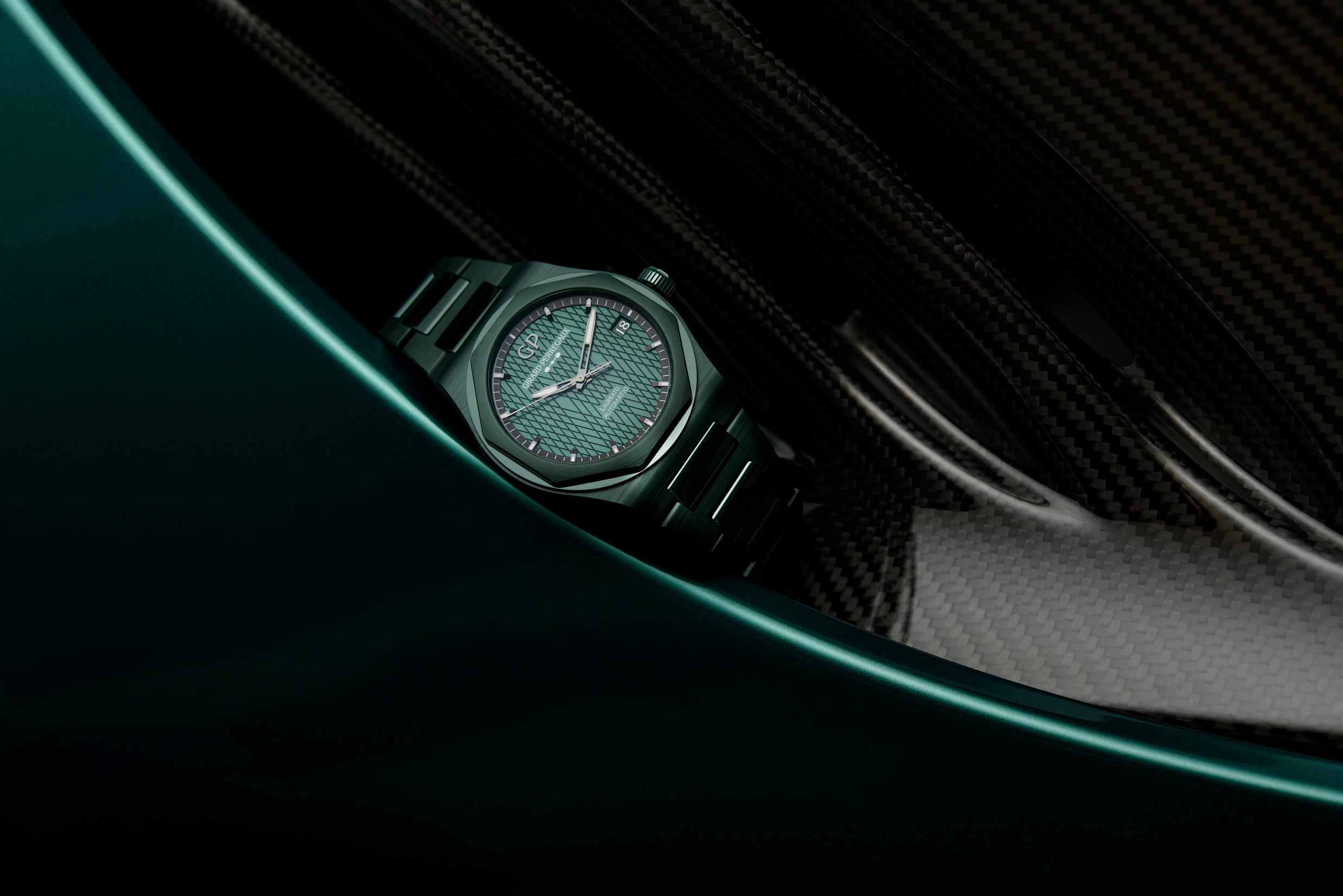 Laureato 42 mm Green Ceramic Aston Martin Edition