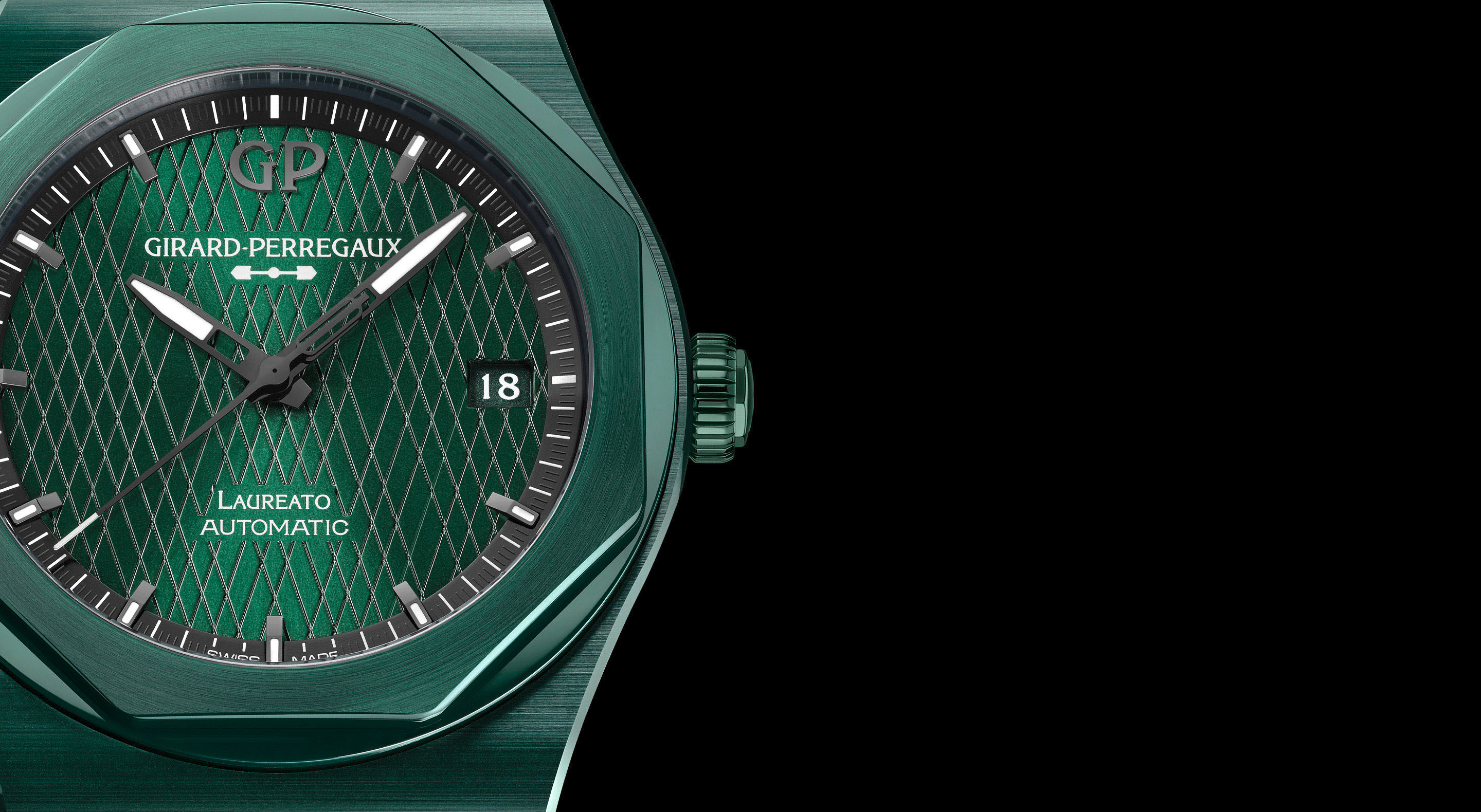 Laureato 38 mm Green Ceramic Aston Martin Edition